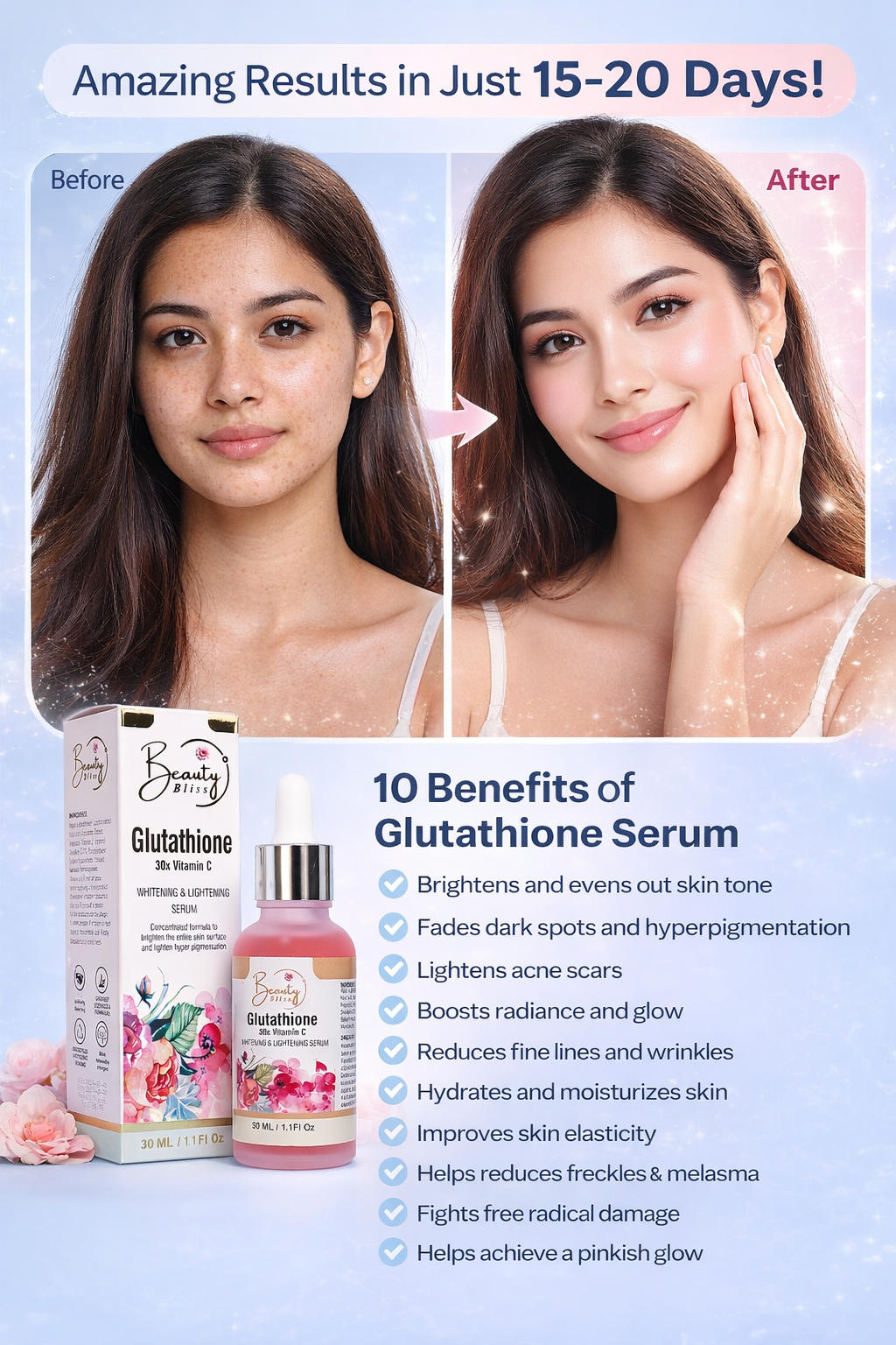 GLUTATHIONE + 30X VITAMIN C SERUM