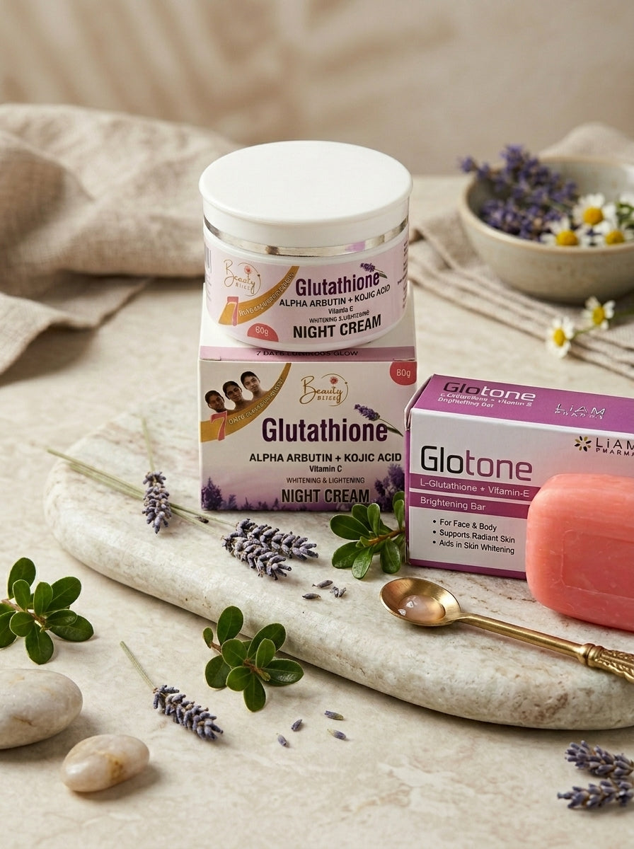 Glutathione Night Cream & Glutathione Soap Deal