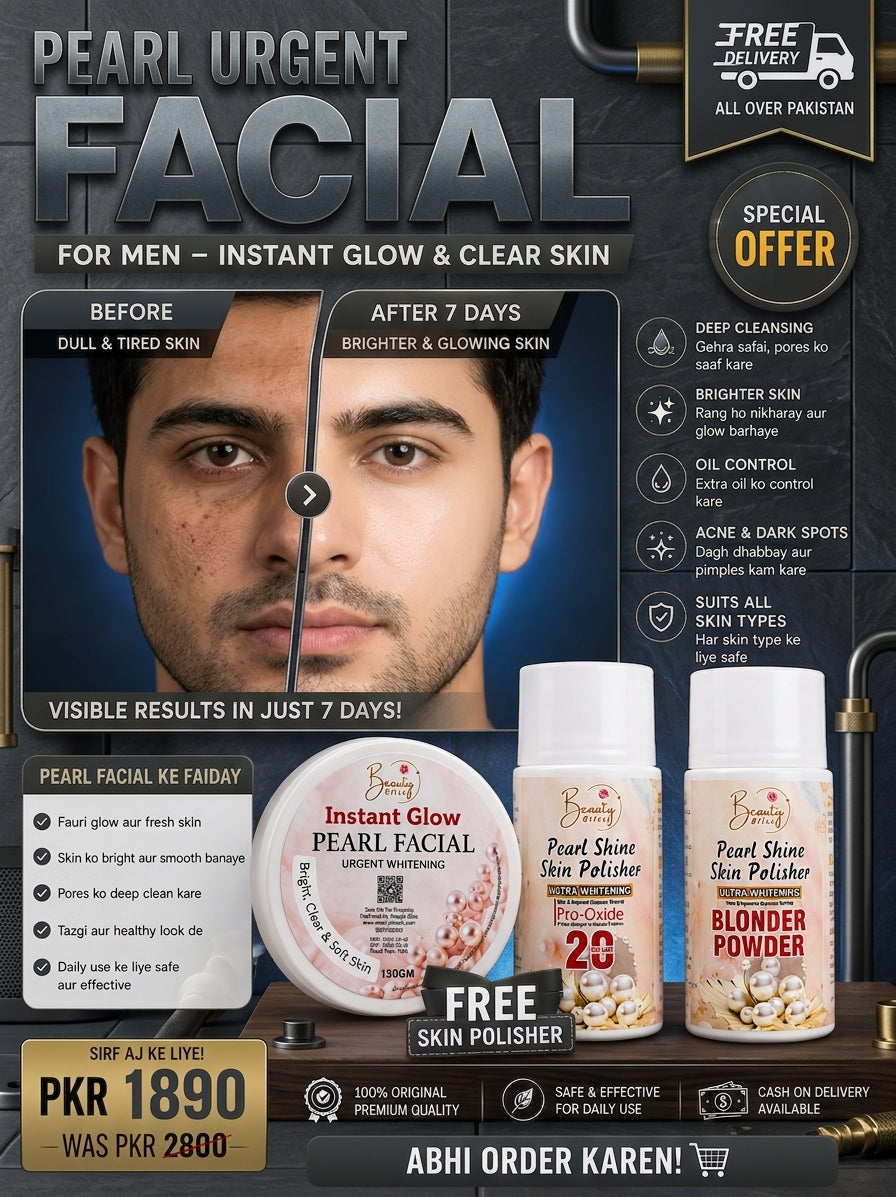 ( Shine Glow Deal ) Pearl Facial Clear & Glow With Free Skin Polisher