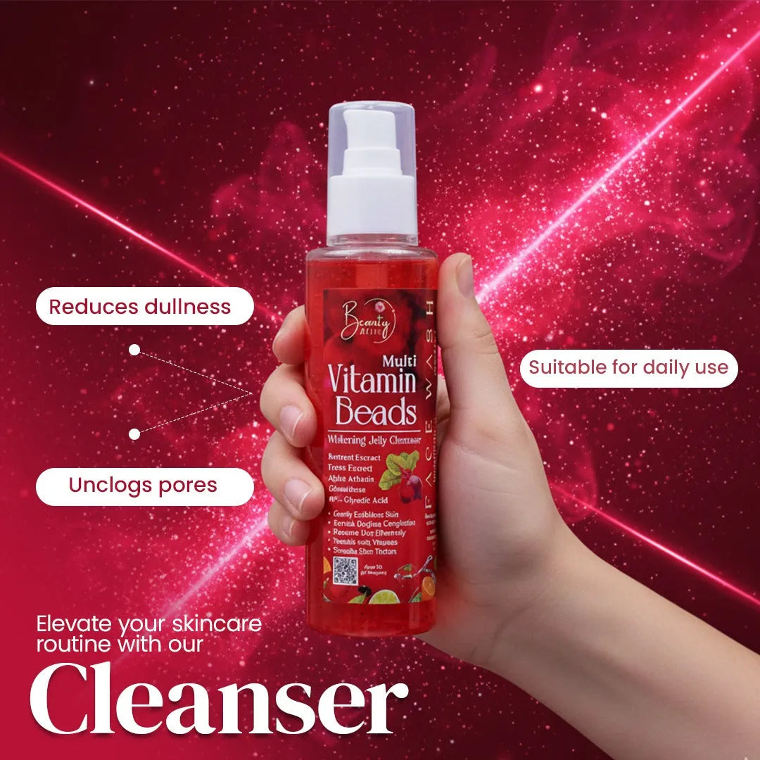 Face wash Multi Vitamins Beads Jelly Cleanser